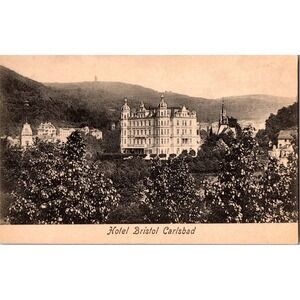 Vintage Hotel Bristol Carlsbad Scenic Postcard‎ Korrespondenzkarte